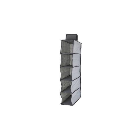 Ruhatárszervező függő polccal 5 polccal 70 cm - ruhásszekrény rendező polc 70 cm - ruharendező függő polc 5 polccal