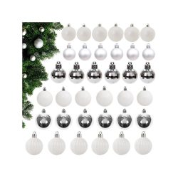   Karácsonyfa díszek 6cm-es készletben 36db - Choinker bombes