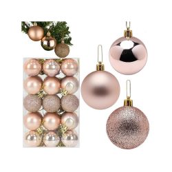   Karácsonyfadíszek 30 darab arany csillogó matt - Karácsonyi díszek, arany díszek