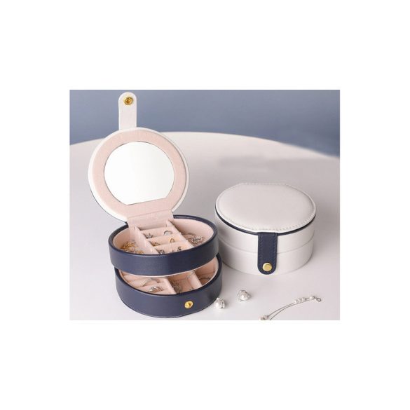 Díszdoboz ékszer tároló tálca láda - Egyedi ékszertartó doboz fiókkal - Divatos ékszer tároló rekesz