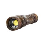 Világító távcső, USB feltöltés, taktikai zseblámpa, erős fényű, zoomolható Cree LED xhp160 diódával