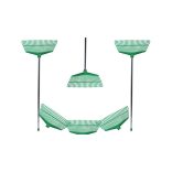 Kertgereblye fű levelek számára könnyű műanyag nyelel alumínium 40cm