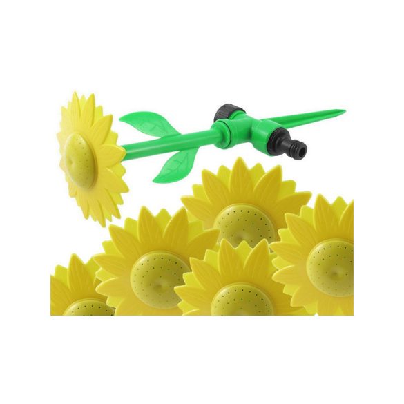 Napraforgó kerti locsolókanna - kerti locsoló napraforgó mintával - öntözőrendszer a kertbe - kerti öntöző eszközök