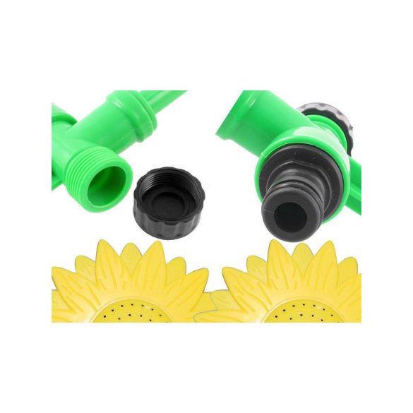 Napraforgó kerti locsolókanna - kerti locsoló napraforgó mintával - öntözőrendszer a kertbe - kerti öntöző eszközök