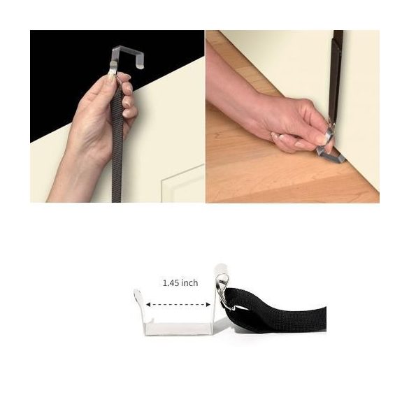 Ajtóra akasztható pánt, táskarendező