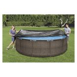 Medence takaró 366 cm-es BESTWAY 58037 - védőfedél, medence védelem, UV-védelem, medence takarás, medencefedés