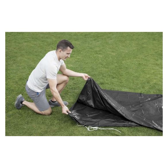 Medence takaró 366 cm-es BESTWAY 58037 - védőfedél, medence védelem, UV-védelem, medence takarás, medencefedés