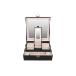 Ékszerdoboz - Fekete Beautylushh, ékszer tároló, ajándék nőknek, sminktartó, divatos ékszeres doboz