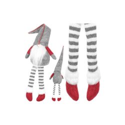   Szürke ülő manó - karácsonyi dekoráció, ülő manó figura, manó dekoráció, karácsonyi manó, ülő karácsonyi figura