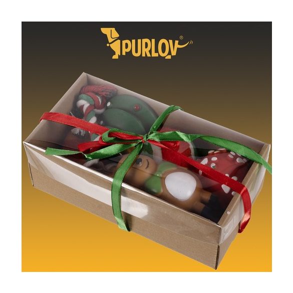 Karácsonyi ajándék kutyáknak – játékok Purlov 22637