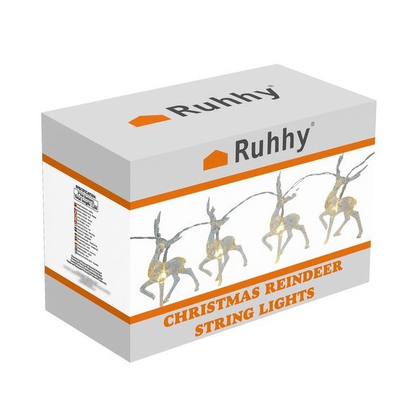 Karácsonyi fényfüzér – rénszarvas Ruhhy 24955