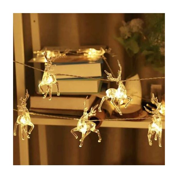 Karácsonyi fényfüzér – rénszarvas Ruhhy 24955