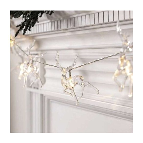 Karácsonyi fényfüzér – rénszarvas Ruhhy 24955