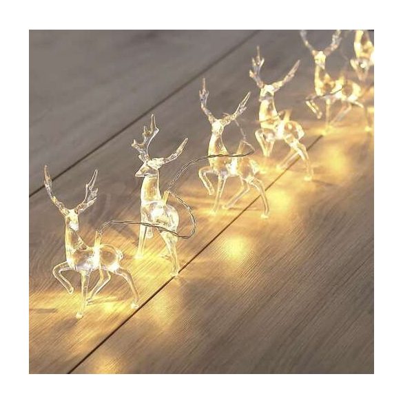 Karácsonyi fényfüzér – rénszarvas Ruhhy 24955