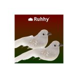 Karácsonyfa díszmadarak 2 db - Ruhhy 22338