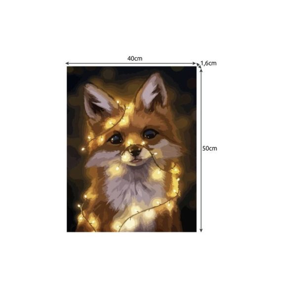 Számfestés 40x50cm - Róka 22782