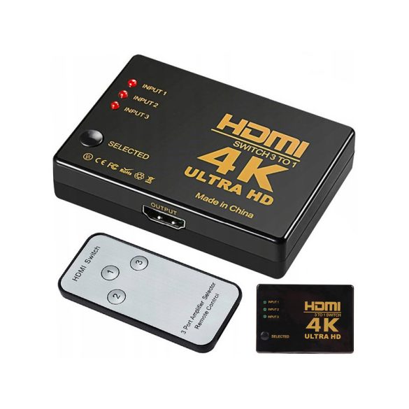 HDMI kapcsoló távirányítóval