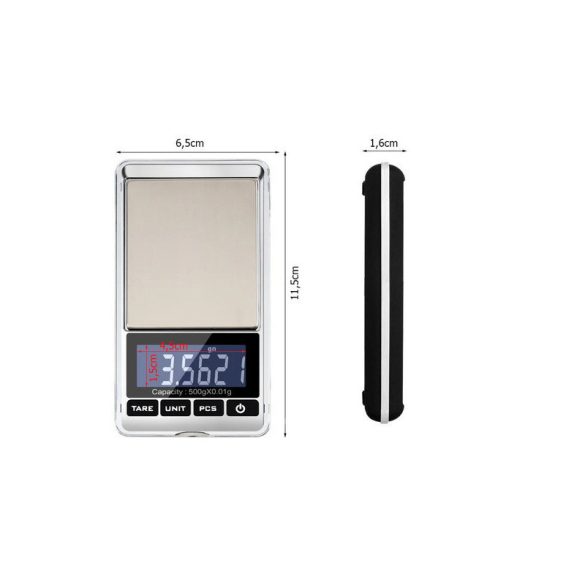 Elektronikus precíziós, digitális súlymérő 