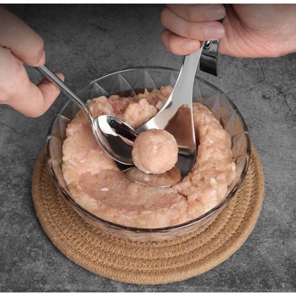 Húsgombóc készítő kanál