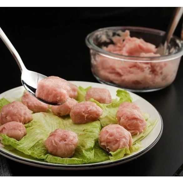 Húsgombóc készítő kanál